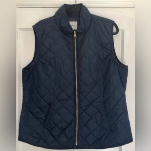Navy Quilted Vest
